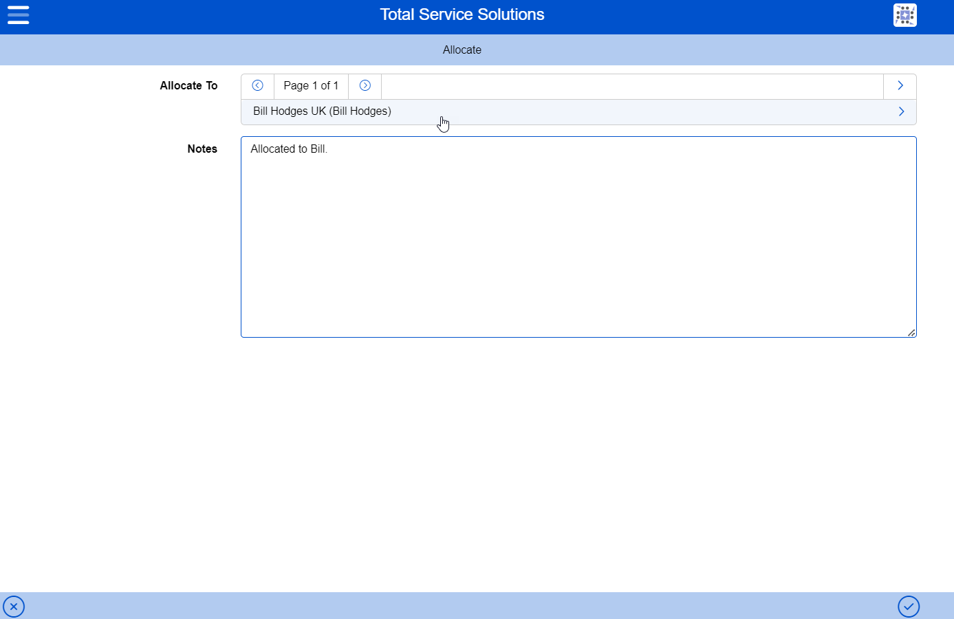 allocate